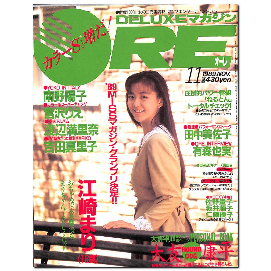 江崎まり　1989年〜1994年 大量　切り抜き　ファイル　2冊　120P 江崎まり 1989年〜1994年 大量 切り抜き ファイル 2冊 120P