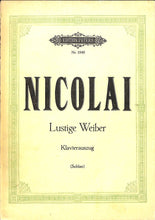 画像をギャラリービューアに読み込む, 【楽譜】NICOLAI 「Lustige Weiber」Klavierauszug (EDITION PETERS Nr.1940) / ニコライ ウィンザーの陽気な女房たち　