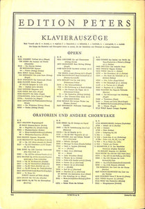 【楽譜】NICOLAI 「Lustige Weiber」Klavierauszug (EDITION PETERS Nr.1940) / ニコライ ウィンザーの陽気な女房たち　