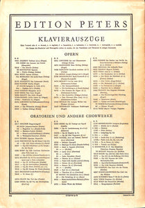 【楽譜】WAGNER 「Die Meistersinger」Klavierauszug (EDITION PETERS Nr.3408) / ワーグナー ニュルンベルクのマイスタージンガー