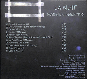 【CD】LA NUIT / PERRINE MANSUY TRIO ペリーヌ・マンスゥイ・トリオ