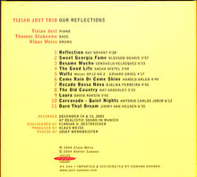 画像をギャラリービューアに読み込む, 【CD】OUR REFLECTIONS / TIZIAN JOST TRIO ティチィアン・ヨースト・トリオ