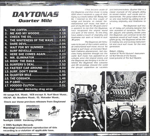 【CD】Quarter Mile / Daytonas デイトナス