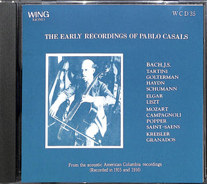 【CD】THE EARLY RECORDINGS OF PABLO CASALS パブロ・カザルス初期録音集