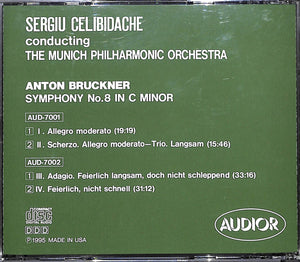 【CD】Anton Bruckner: Symphony No.8 Sergiu Celibidache conducting Then Munich Philharmonic Orcehestra チェリビダッケ  ミュンヘンフィル ブルックナー交響曲第8番