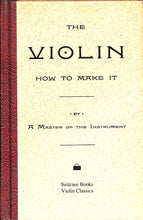 画像をギャラリービューアに読み込む, The Violin: How to Make It  By A Master of the instrument