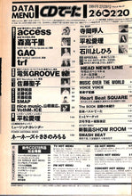 画像をギャラリービューアに読み込む, CDでーた 1994年 2月20日号 / access 森高千里 GAO trf 電気GROOVE