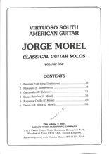 画像をギャラリービューアに読み込む, Classical Guitar Solos:Virtuoso South American Guitar Volume 1 [ギター楽譜] / JORGE MOREL (ホルヘ・モレル)