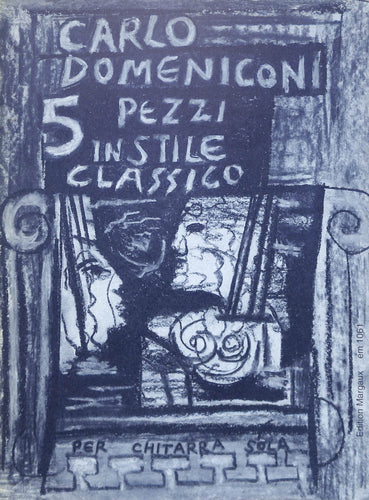 【クラシックギター/楽譜】5 Pezzi in Stile Classico (Edition Margaux) Carlo Domeniconi (カルロ・ドメニコーニ)