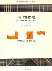 クラシックギター/楽譜】14 ETUDES Volume 1 (ETUDES 1-7) pour guitare MAXIMO D. PUJOL マキシモ・ディエゴ・プホール