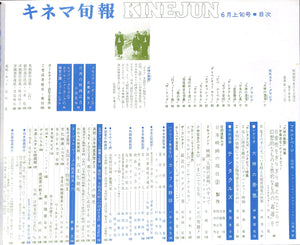キネマ旬報 1977年6月 上旬号 表紙:犬神の悪霊 / 伊藤俊也監督